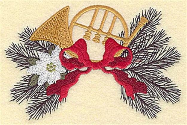 Picture of Christmas Bugle Machine Embroidery Design