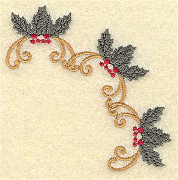 Picture of Holly Arc Machine Embroidery Design