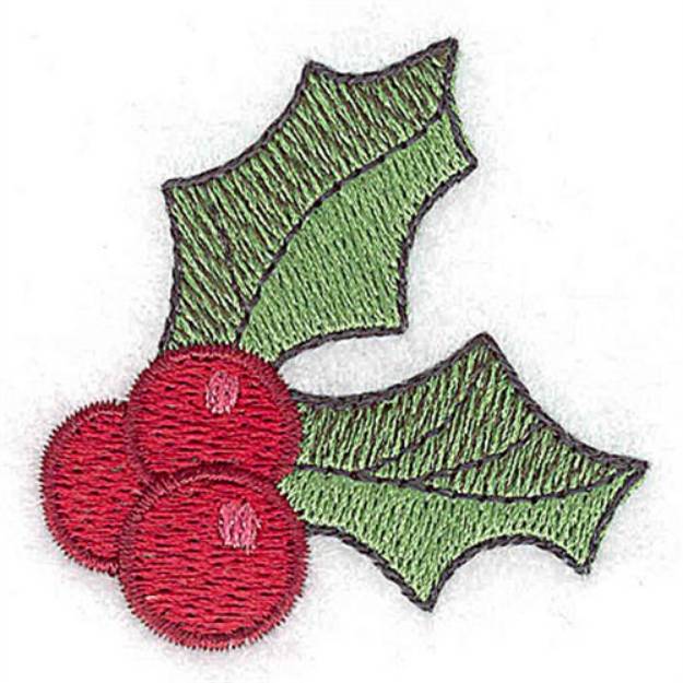 Picture of Holly Berries Machine Embroidery Design