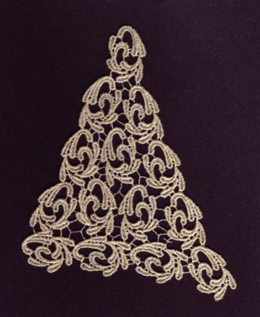 Picture of Lace Triangle Machine Embroidery Design