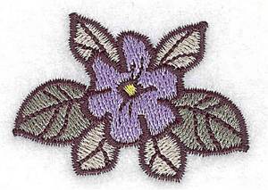 Picture of Blossom With Leaves Machine Embroidery Design