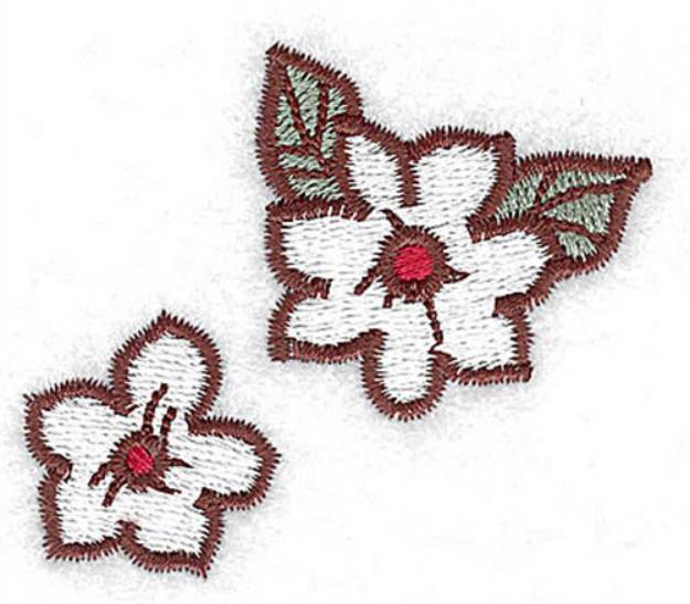 Picture of Double Blossoms Machine Embroidery Design