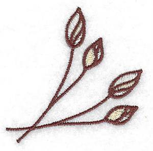Picture of Floral Buds Machine Embroidery Design