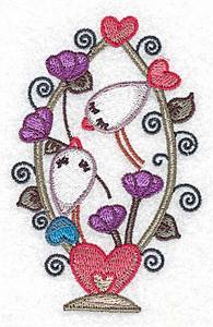 Picture of Birds In Love Machine Embroidery Design