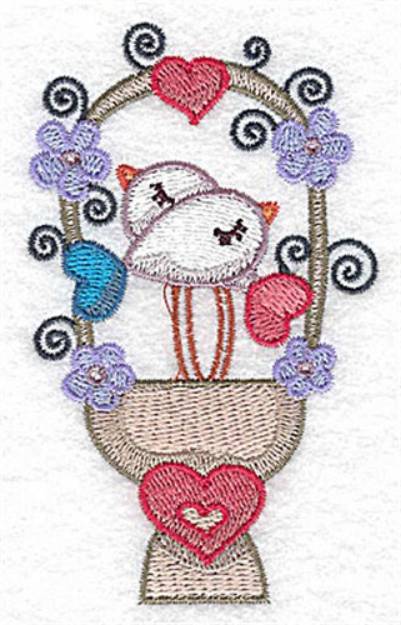 Picture of Hearts & Birds Machine Embroidery Design