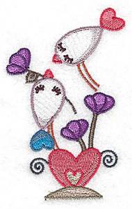 Picture of St Valentine Birds Machine Embroidery Design