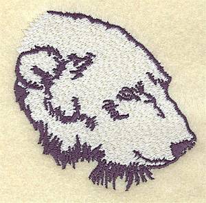 Picture of Polar Bear Head Machine Embroidery Design