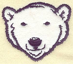 Picture of Bear Head  Applique Machine Embroidery Design