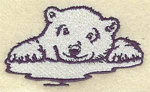 Picture of Bear On Ice Machine Embroidery Design