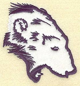 Picture of Growling Bear Applique Machine Embroidery Design