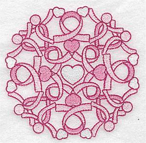 Picture of Ribbons Quilt Design Machine Embroidery Design