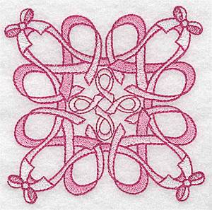 Picture of Quilt Design Ribbons Machine Embroidery Design