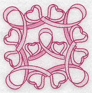 Picture of Ribbons Quilt Block Machine Embroidery Design
