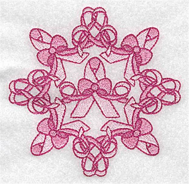 Picture of Breast Cancer Ribbons Machine Embroidery Design