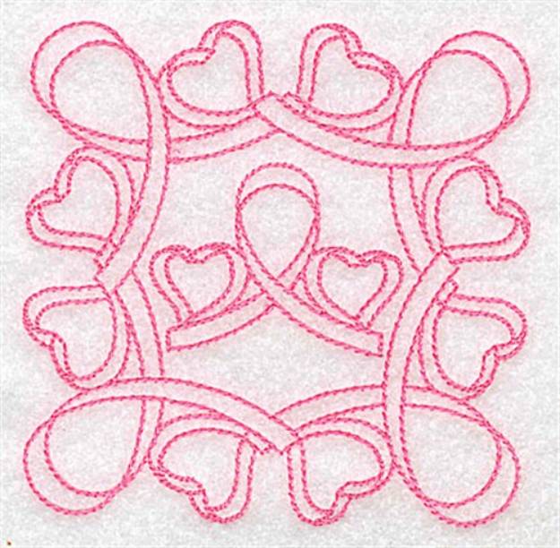 Picture of Heart Quilt Design Machine Embroidery Design
