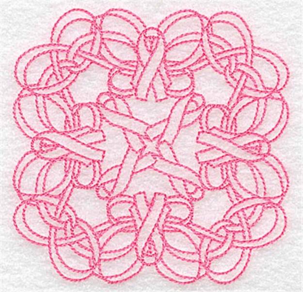 Picture of Intertwined Ribbons Machine Embroidery Design