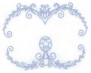 Picture of Frame With Rattle Machine Embroidery Design