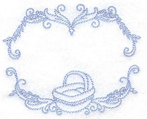 Picture of Bassinet Frame Machine Embroidery Design