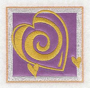 Picture of Valentine Heart Applique Machine Embroidery Design