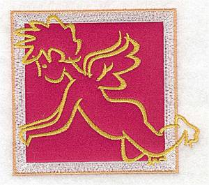 Picture of Cupid  Applique Machine Embroidery Design
