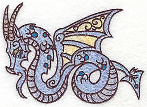 Picture of Dragon Fantasy Machine Embroidery Design