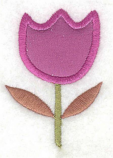 Picture of Tulip Applique Machine Embroidery Design