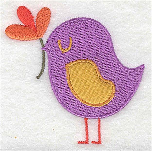 Picture of Bird Applique Machine Embroidery Design