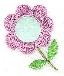 Picture of Flower Applique Machine Embroidery Design