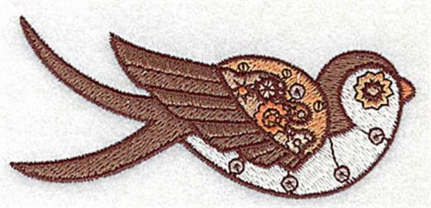 Picture of Steampunk Bird Machine Embroidery Design