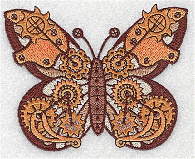 Picture of Steampunk Butterfly Machine Embroidery Design
