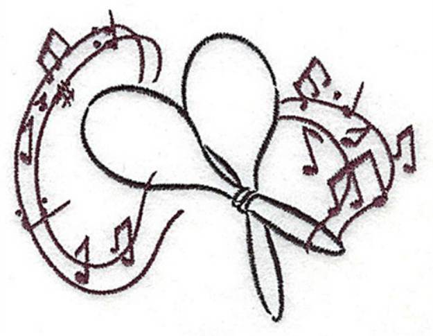Picture of Maracas Machine Embroidery Design