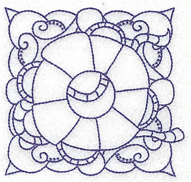 Picture of Lifebuoy Quilt Block Machine Embroidery Design