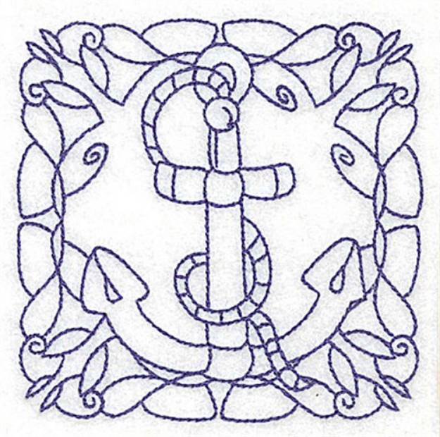 Picture of Anchor Quilt Block Machine Embroidery Design