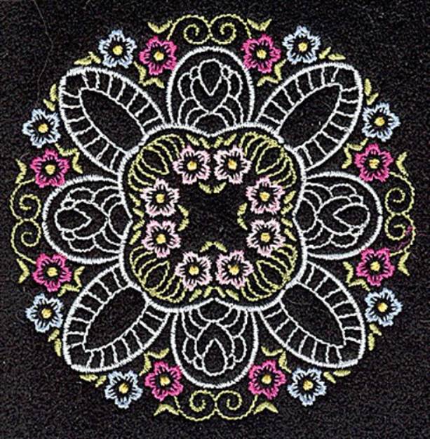 Picture of Round Florals Machine Embroidery Design