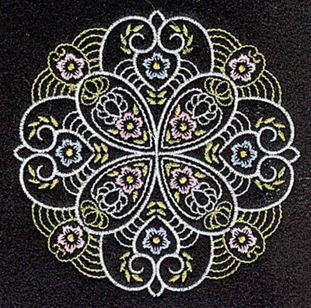 Picture of Flowery Quilt Decor Machine Embroidery Design