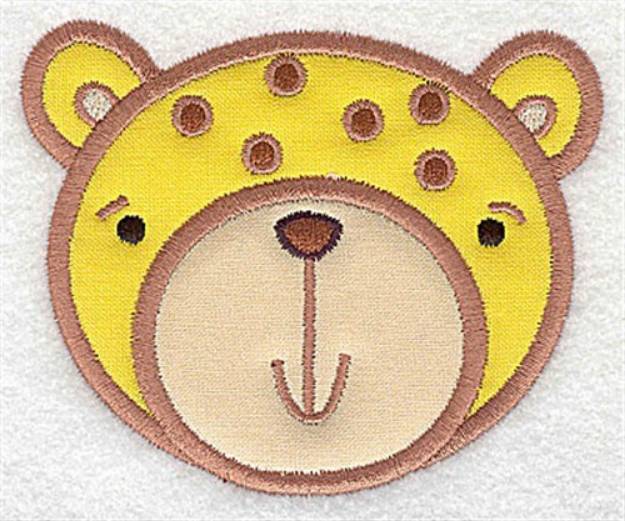 Picture of Cheetah Head Applique Machine Embroidery Design