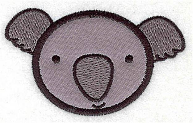 Picture of Koala Head Applique Machine Embroidery Design