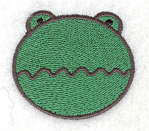 Picture of Frog Head Machine Embroidery Design