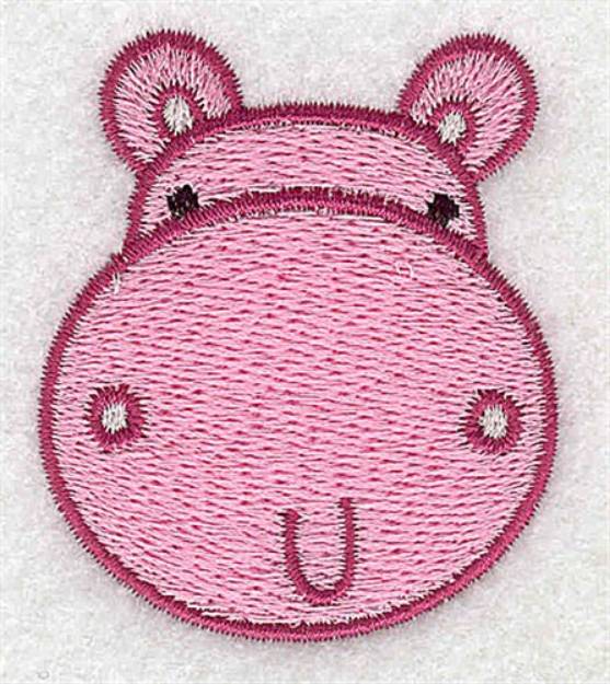 Picture of Hippo Head Machine Embroidery Design