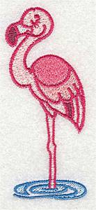Picture of African Flamingo Machine Embroidery Design