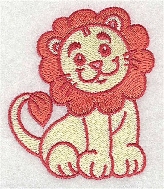 Picture of African Lion Machine Embroidery Design