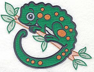 Picture of Chameleon Applique Machine Embroidery Design