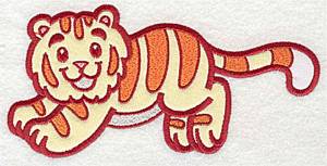 Picture of Tiger Appliques Machine Embroidery Design