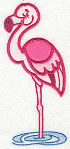 Picture of Flamingo Appliques Machine Embroidery Design