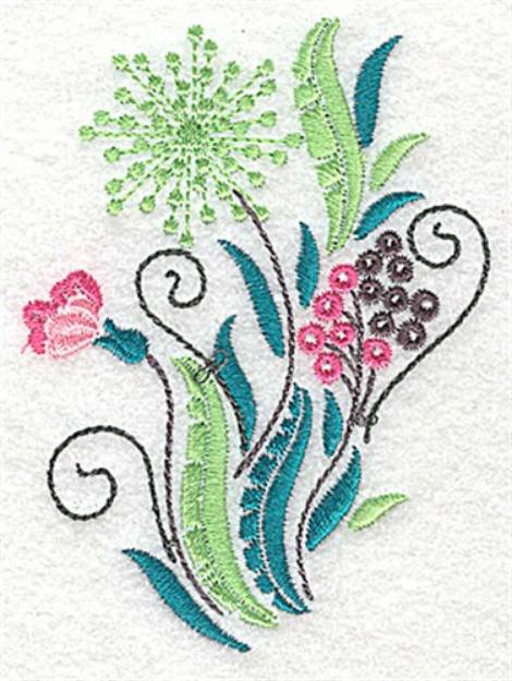 Picture of Floral Group Machine Embroidery Design