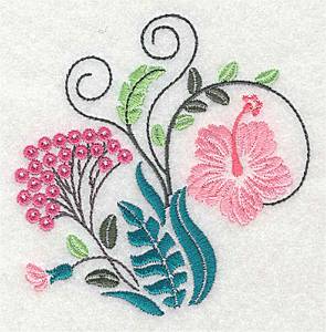 Picture of Dainty Florals Machine Embroidery Design