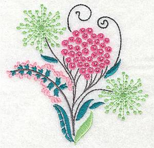 Picture of Dainty Flowers Machine Embroidery Design