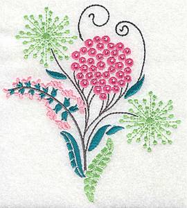 Picture of Dainty Flowers Machine Embroidery Design