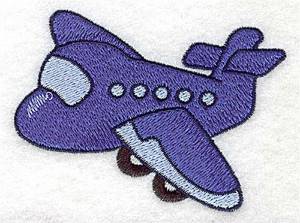 Picture of Passenger Airplane Machine Embroidery Design