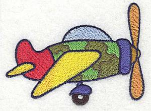 Picture of Camouflage Plane Machine Embroidery Design